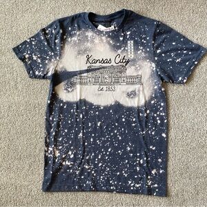 Razzle Berry Kansas City Acid Wash T-Shirt Size S